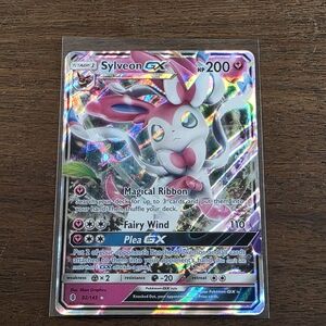 Pokemon TCG Sylveon GX #92 Guardians Rising Holo Ultra Rare Card 92/145